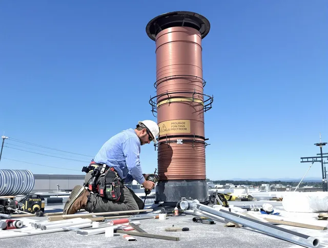Installed chimney liner by Moreno Valley Chimney Sweep in Moreno Valley, CA