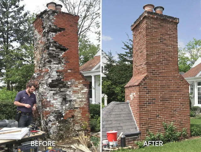Moreno Valley Chimney Sweep performing a full chimney restoration in Moreno Valley, CA