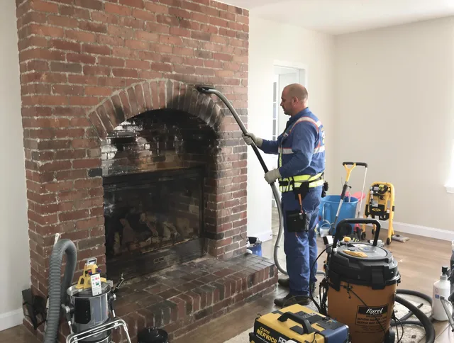 Moreno Valley Chimney Sweep expert performing detailed chimney sweep in Moreno Valley, CA