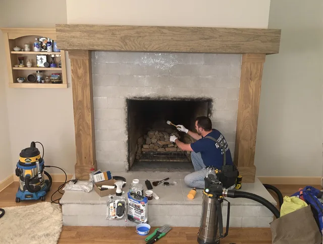 Detailed creosote removal process by Moreno Valley Chimney Sweep in Moreno Valley, CA