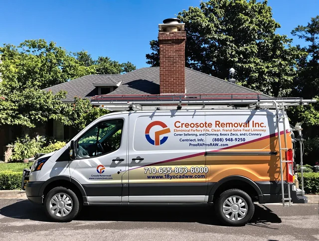 Moreno Valley Chimney Sweep technician removing creosote safely in Moreno Valley, CA