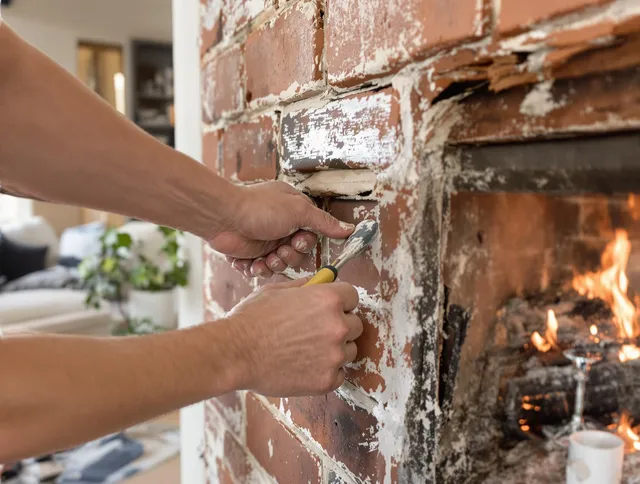Routine fireplace repair by Moreno Valley Chimney Sweep in Moreno Valley, CA