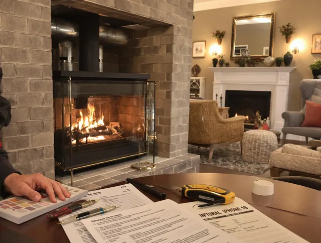 Moreno Valley Chimney Sweep verifying fireplace safety measures in Moreno Valley, CA